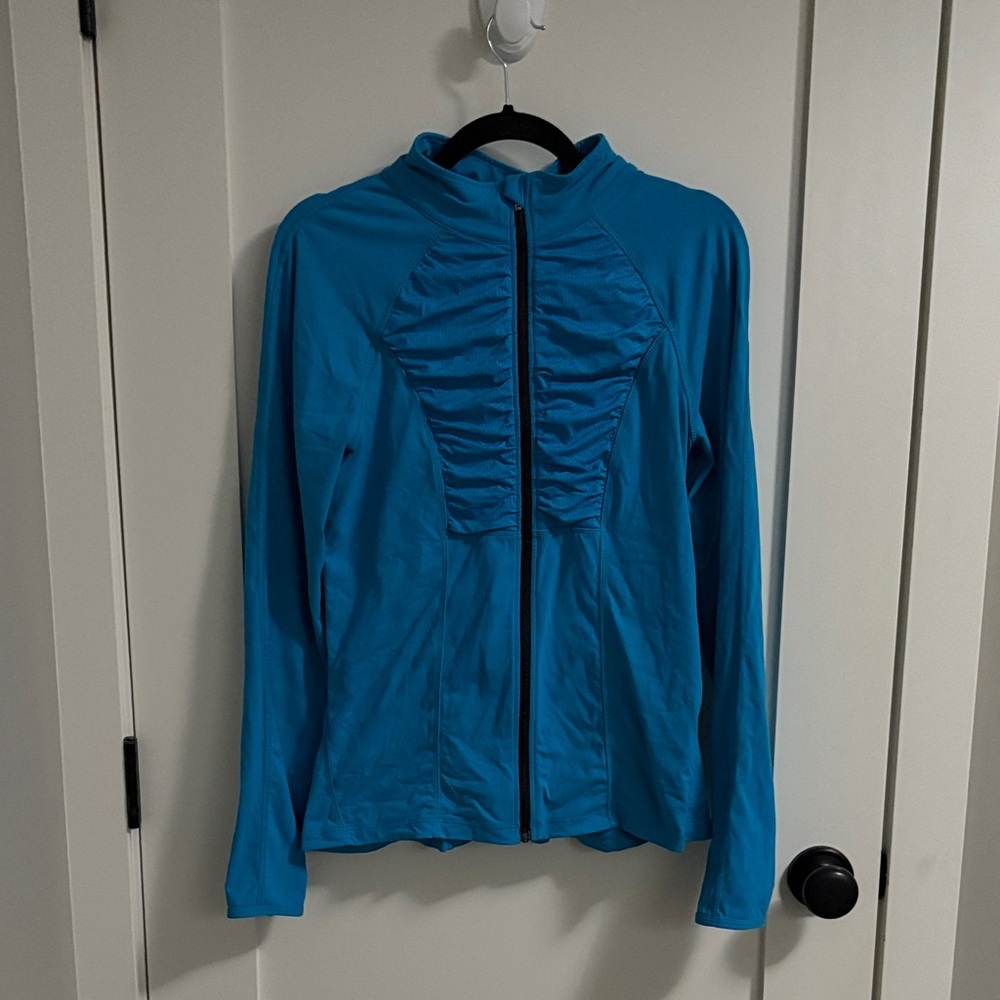 Lorna Jane Vibrant Blue Active zip up sweater size L